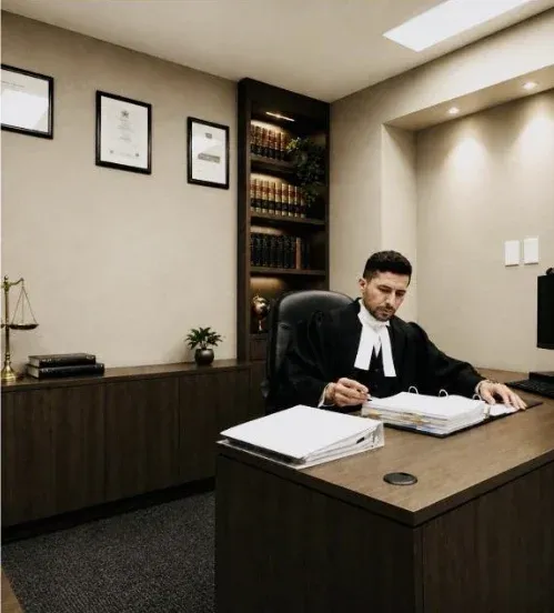 Majd Mouzaffar at his Edmonton Top Law office